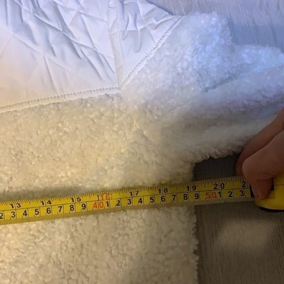 Prana good luxe White Furry Full Zip Jacket Great‎ - Picture 10 of 14